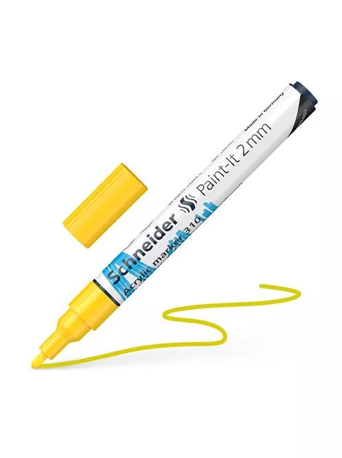 SCHNEIDER Dekormarker, akril, 2 mm, SCHNEIDER "Paint-It 310", sárga