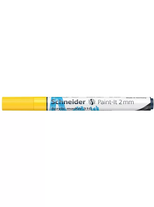 SCHNEIDER Dekormarker, akril, 2 mm, SCHNEIDER "Paint-It 310", sárga