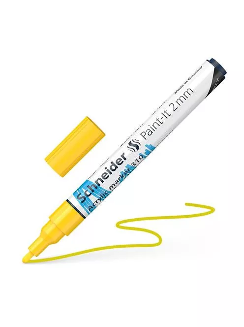 SCHNEIDER Dekormarker, akril, 2 mm, SCHNEIDER "Paint-It 310", sárga
