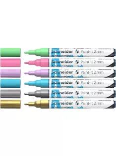   SCHNEIDER Dekormarker készlet, akril, 2 mm, SCHNEIDER "Paint-It 310", 6 különböző szín