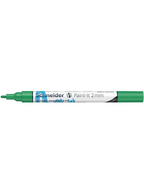 SCHNEIDER Dekormarker, akril, 2 mm, SCHNEIDER "Paint-It 310", zöld