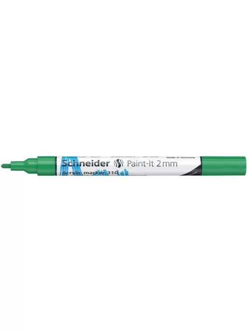 SCHNEIDER Dekormarker, akril, 2 mm, SCHNEIDER "Paint-It 310", zöld