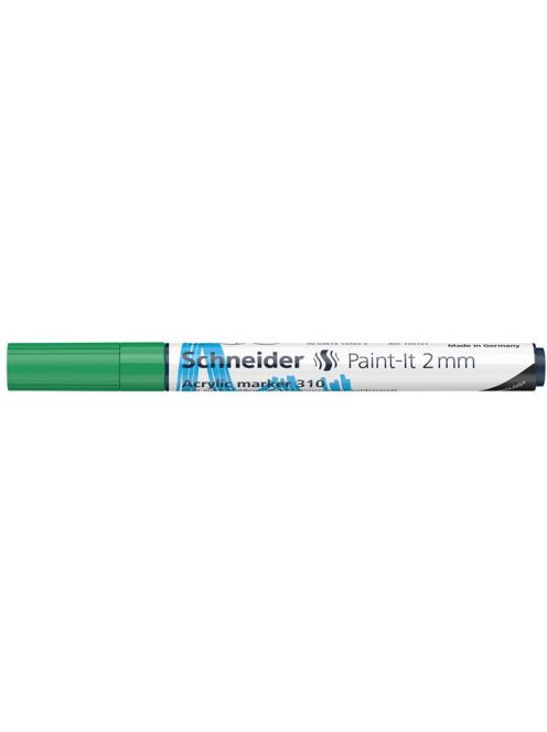 SCHNEIDER Dekormarker, akril, 2 mm, SCHNEIDER "Paint-It 310", zöld
