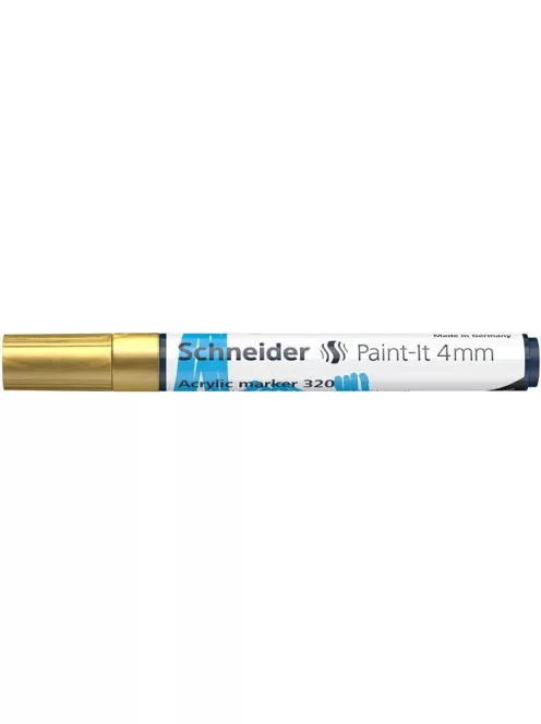 SCHNEIDER Dekormarker, akril, 4 mm, SCHNEIDER "Paint-It 320", arany