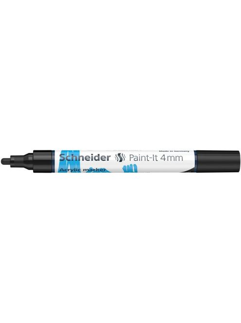 SCHNEIDER Dekormarker, akril, 4 mm, SCHNEIDER "Paint-It 320", fekete