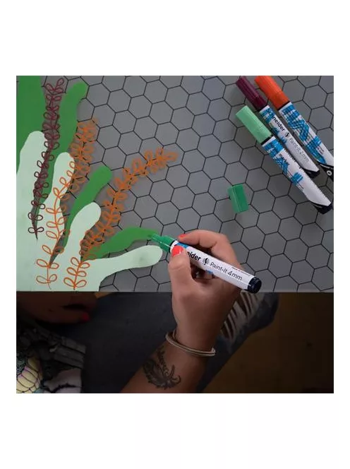 SCHNEIDER Dekormarker, akril, 4 mm, SCHNEIDER "Paint-It 320", fekete