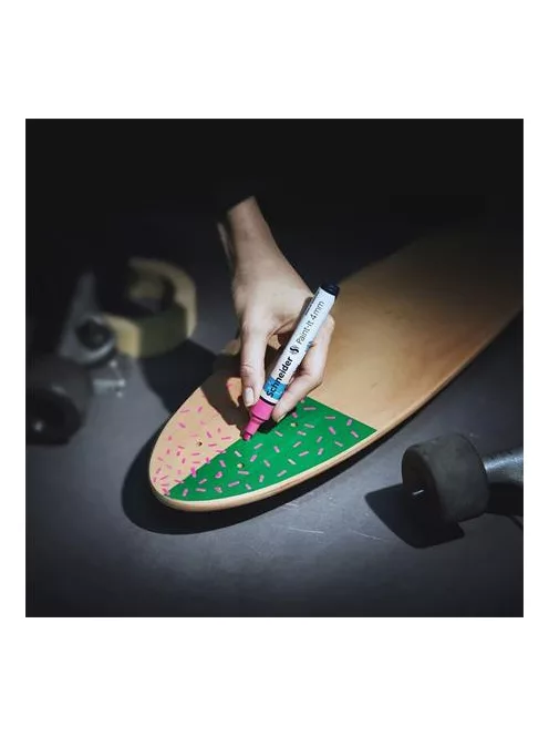 SCHNEIDER Dekormarker, akril, 4 mm, SCHNEIDER "Paint-It 320", fehér