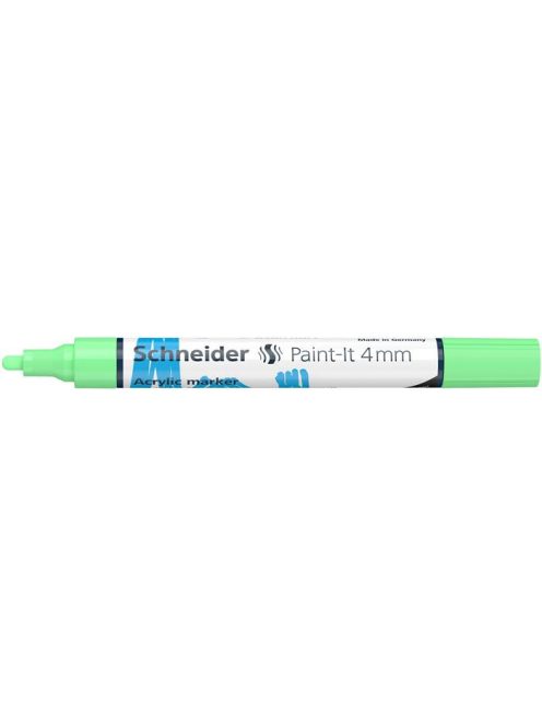 SCHNEIDER Dekormarker, akril, 4 mm, SCHNEIDER "Paint-It 320", pasztellzöld