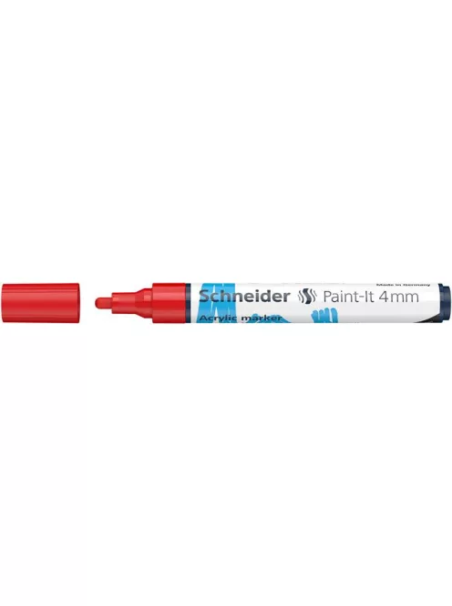 SCHNEIDER Dekormarker, akril, 4 mm, SCHNEIDER "Paint-It 320", piros