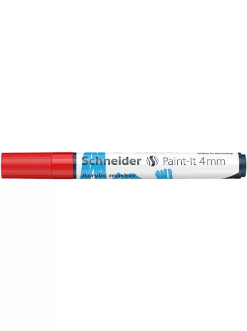 SCHNEIDER Dekormarker, akril, 4 mm, SCHNEIDER "Paint-It 320", piros