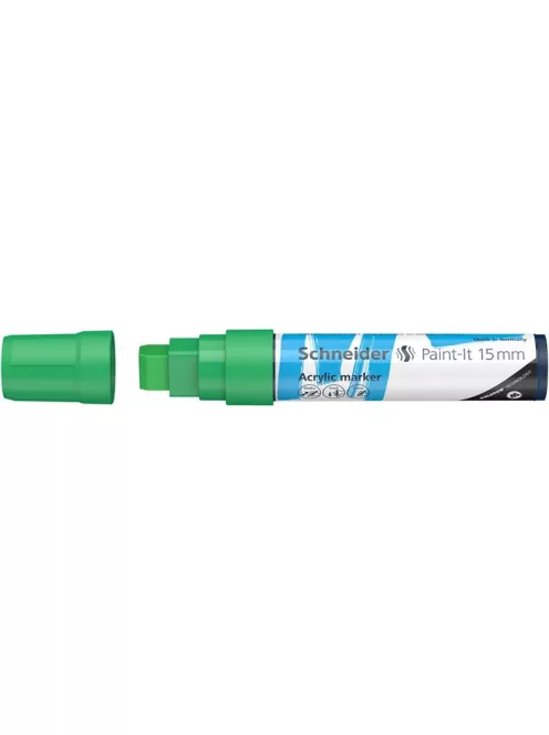 SCHNEIDER Dekormarker, akril, 15 mm, SCHNEIDER "Paint-It 330", zöld