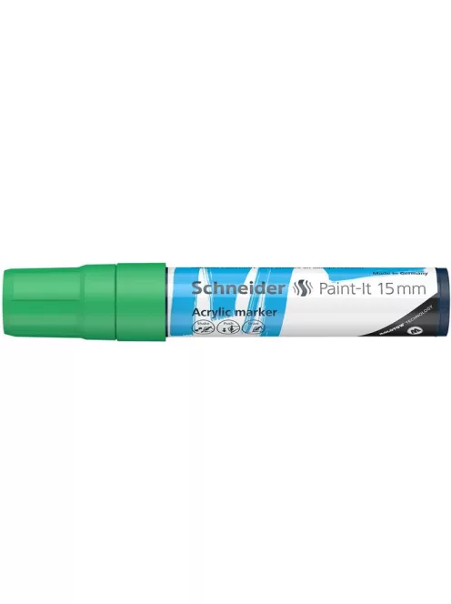 SCHNEIDER Dekormarker, akril, 15 mm, SCHNEIDER "Paint-It 330", zöld