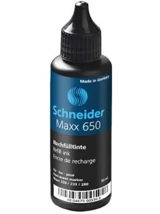   SCHNEIDER Utántöltő palack "Maxx 230 és 280" alkoholos markerekhez, 50 ml, SCHNEIDER "Maxx 650", fekete