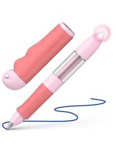   SCHNEIDER Rollertoll, írástanuló, patronos, M-es, SCHNEIDER "Base Senso", rózsaszín-piros