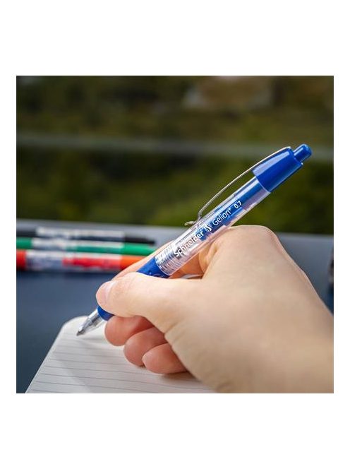 SCHNEIDER Zseléstoll, 0,4 mm, nyomógombos, SCHNEIDER "Gelion +", kék