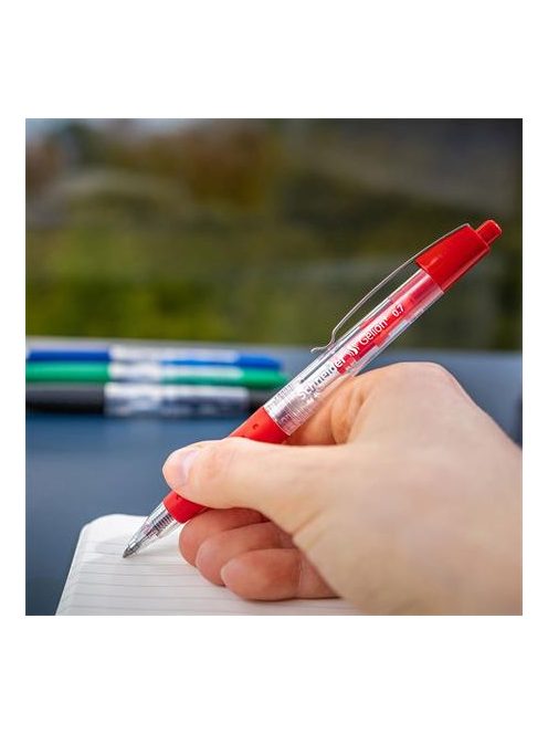 SCHNEIDER Zseléstoll, 0,4 mm, nyomógombos, SCHNEIDER "Gelion +", piros