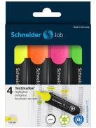 SCHNEIDER Szövegkiemelő készlet, 1-5 mm, SCHNEIDER "Job 150", 4 különböző szín