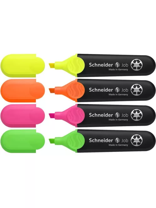 SCHNEIDER Szövegkiemelő készlet, 1-5 mm, SCHNEIDER "Job 150", 4 különböző szín