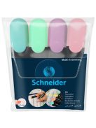 SCHNEIDER Szövegkiemelő készlet, 1-5 mm, SCHNEIDER "Job Pastel", 4 különböző pasztell szín