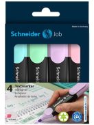 SCHNEIDER Szövegkiemelő készlet, 1-5 mm, SCHNEIDER "Job Pastel", 4 különböző pasztell szín