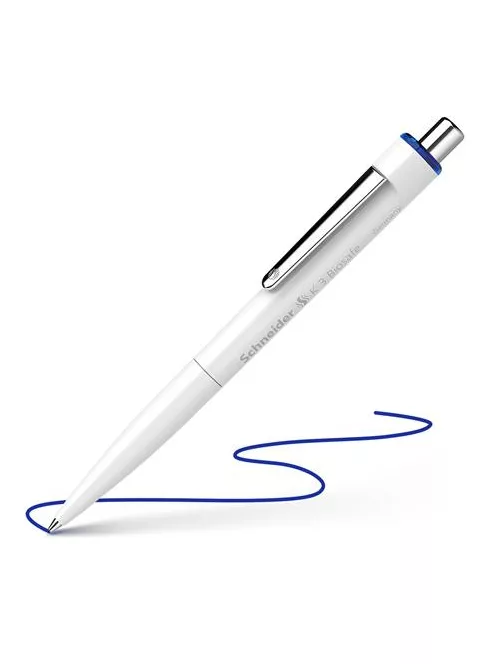SCHNEIDER Golyóstoll, 0,5 mm, nyomógombos, SCHNEIDER "K3 Biosafe", kék