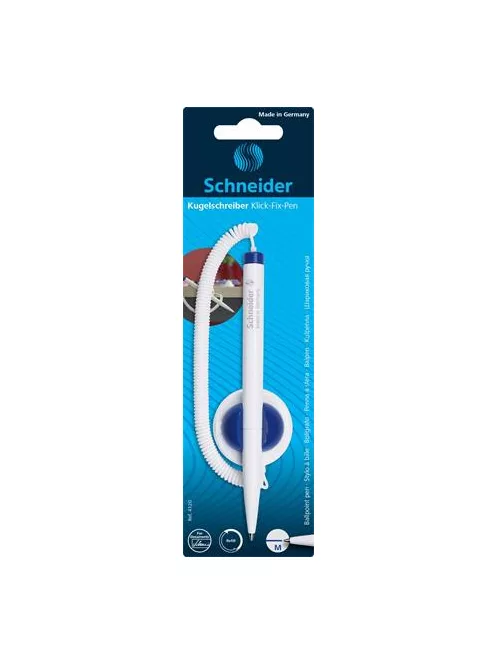 SCHNEIDER Ügyféltoll, SCHNEIDER "Klick-Fix Pen", fehér-kék