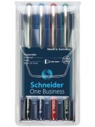 SCHNEIDER Rollertoll készlet, 0,6 mm, "SCHNEIDER "One Business", 4 szín