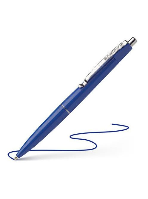 SCHNEIDER Golyóstoll, 0,5 mm, nyomógombos, SCHNEIDER "Office", kék