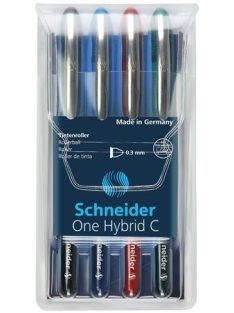   SCHNEIDER Rollertoll készlet, 0,3 mm, SCHNEIDER "One Hybrid C", 4 szín