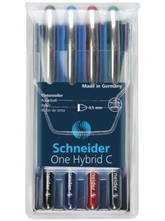   SCHNEIDER Rollertoll készlet, 0,5 mm, SCHNEIDER "One Hybrid C", 4 szín