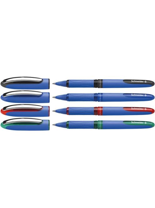 SCHNEIDER Rollertoll készlet, 0,5 mm, SCHNEIDER "One Hybrid C", 4 szín