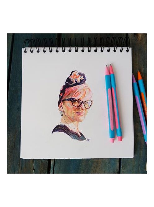 SCHNEIDER Golyóstoll készlet, 0,7 mm, kupakos, SCHNEIDER "Slider Edge XB Pastel", 8 különböző pasztell szín