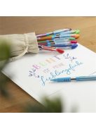 SCHNEIDER Golyóstoll, 0,3 mm, kupakos, SCHNEIDER "Slider Basic F", kék