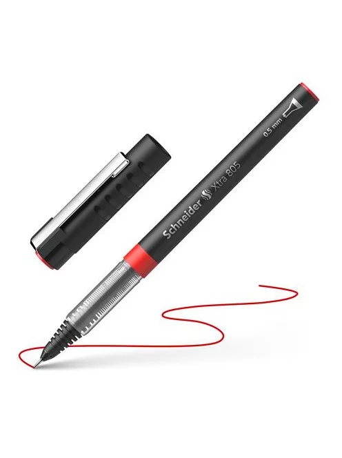 SCHNEIDER Rollertoll, 0,5 mm, tűhegyű, SCHNEIDER "XTRA 805", piros