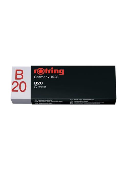 ROTRING Radír, papírtokkal, ROTRING "Rapid B20", fehér