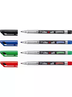   STABILO Alkoholos marker, 1 mm, kúpos, STABILO "Write-4-all", piros