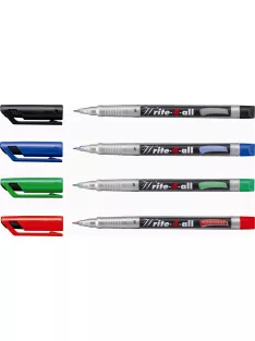   STABILO Alkoholos marker, 0,4 mm, kúpos, STABILO "Write-4-all", piros