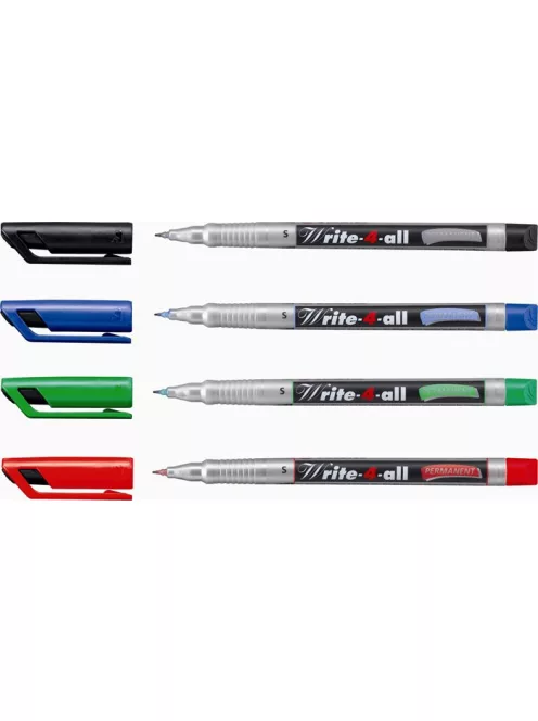 STABILO Alkoholos marker, 0,4 mm, kúpos, STABILO "Write-4-all", piros