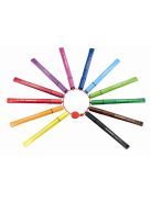 STABILO Filctoll készlet, 1 mm, STABILO "Cappi", 12 különböző szín
