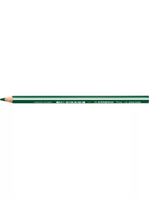 STABILO Színes ceruza, háromszögletű, vastag, STABILO "Trio thick", zöld