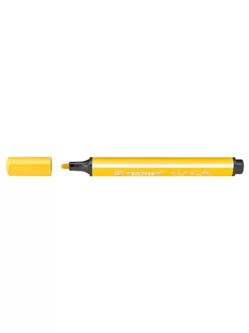 STABILO Filctoll, 1,5-2 mm, rugós hegy, STABILO "Trio Scribbi", sárga