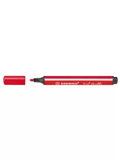   STABILO Filctoll, 1,5-2 mm, rugós hegy, STABILO "Trio Scribbi", piros