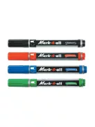 STABILO Alkoholos marker, 1,5-2,5 mm, kúpos, STABILO "Mark-4-all", kék