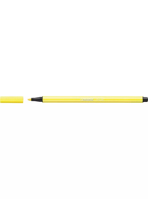 STABILO Filctoll, 1 mm, STABILO "Pen 68", neon sárga