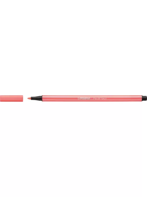 STABILO Filctoll, 1 mm, STABILO "Pen 68", neon piros