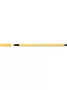 STABILO Filctoll, 1 mm, STABILO "Pen 68", világossárga