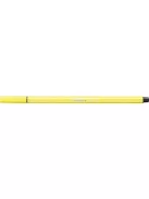 STABILO Filctoll, 1 mm, STABILO "Pen 68", citromsárga