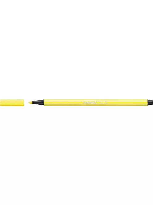 STABILO Filctoll, 1 mm, STABILO "Pen 68", citromsárga