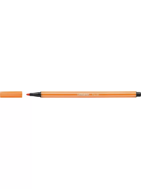 STABILO Filctoll, 1 mm, STABILO "Pen 68", halvány narancssárga