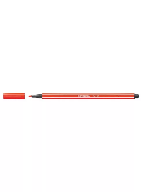 STABILO Filctoll, 1 mm, STABILO "Pen 68", világos piros